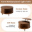 Round Lift-Top Coffee Table with Sliding Door, MDF 4