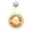 Round Hanging Lights With Christmas Elements Pattern & Hanging Ring 1