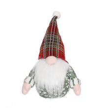 Christmas Gnome Holiday Decoration with LED Lights Swedish Tomte Plush for Doll