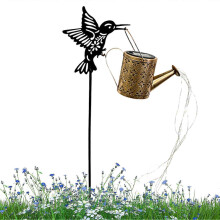 Tuinverlichting op zonne-energie met LED-kolibrie, waterdichte sfeerverlichting voor buiten, terras, feestjes en Kerstmis.