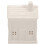 Christmas Statues Ceramic Lighting House Ornament for Desktop Grey 1