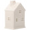 Christmas Statues Ceramic Lighting House for Decor 2Pcs Grey 5