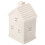 Christmas Statues Ceramic Lighting House for Decor 2Pcs Grey 1