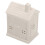 Christmas Statues Ceramic Lighting House Ornament for Desktop Grey 2