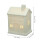 Christmas Statues Ceramic Lighting House Ornament for Desktop Grey 3