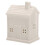 Christmas Statues Ceramic Lighting House Ornament for Desktop Grey 5