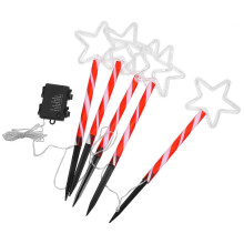 Kersttuinverlichting met prikkertjes, LED-kerstverlichting voor buiten, 1 set