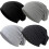 Slouch Beanie-hattar, 4-pack för kvinnor och män 1