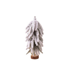 Schreibtisch-Weihnachtsbaumschmuck aus Schnee, Weihnachtsbaumturm, Zeder
