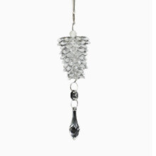 Acryl-Kiefernzapfen-Anhänger, künstlicher Kiefernzapfen-Anhänger, transparenter Kristall-Anhänger in Form eines kleinen Baumes