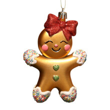 Weihnachtsanhänger in Rot und Gold, galvanisierte Schneeflocken-Hirsche, Weihnachtsdekorationsartikel