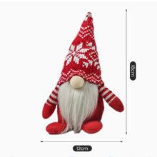 Weihnachtsbaum-Anhänger, Zwerg-Weihnachtsmann, gesichtslose Puppe, Wohnzimmerdekoration, nordische Strickpuppe