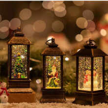 Weihnachtsgeschenkdekorationen, kleine Nachtlichter, Weihnachtsbäume, Kristall-Tischornamente