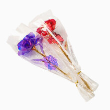 Confezione di mazzi di fiori Rosa Luminosa Lamina Oro Stella Cielo Rosa