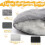 Self-warming pet blanket 60 x 45 cm, non-slip underside 4