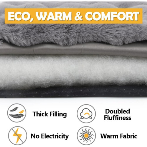 Self-warming pet blanket 60 x 45 cm, non-slip underside 1