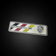 Emblema adhesivo 3D de aluminio para coche, decoración de carrocería y maletero, accesorios de modificación, apto para Porsch