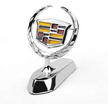 Emblema 3D de Cadillac, insignia de águila cromada para el embellecedor del capó delantero, apto para accesorios de automóvil