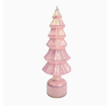 Decorazione da scrivania a forma di albero di Natale luminoso color caramella, decorazione per creare un'atmosfera natalizia.