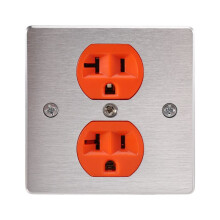 Holes Blank Board 86 Panel D Type XLR RCA Wall Sockets 86 Panel Information Box Audio Video Power Outlet Aluminum Alloy