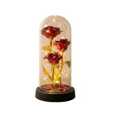 rose in lamina d'oro, fiori immortali, regali per la festa della mamma, decorazioni Qixi, bouquet