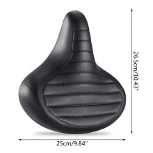 Selle de vélo à suspension à ressorts et rembourrage en mousse épaisse pour un confort optimal, idéale pour le VTT et le vélo de r