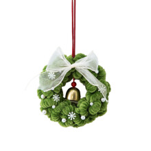 Ghirlanda per albero di Natale con campanellino regalo portatile per migliori amici Ciondolo per auto Piccolo ornamento