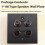 86 Type Speaker Wall Plate Banana Jack Audio Wall Socket Panel Home Theater Speaker Binding Post Wall Outlet Black 2