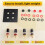 86 Type Speaker Wall Plate Banana Jack Audio Wall Socket Panel Home Theater Speaker Binding Post Wall Outlet Black 5