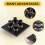 86 Type Speaker Wall Plate Banana Jack Audio Wall Socket Panel Home Theater Speaker Binding Post Wall Outlet Black 6