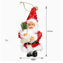 Statuetta di Babbo Natale, bambola, ornamento, regalo, ciondolo per camino, decorazione per la tavola