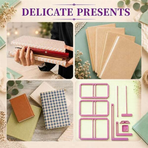 9Pcs Book Binding Easy Scrapbooking Tools Book Binding Kit Supplies for Notebook Calender Junk Journal Handbook 2