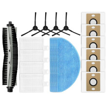 21Pcs Fit for A30 Pro Robot Vacuum Main Side Brush HEPA Filter Mop Cloth Dust Bag Replacement Accessories