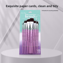 ZhuTing Conjunto de 10 Pincéis para Pintura Facial, com Cerdas de Nylon, Ideais para Pintura Acrílica, Aquarela e Óleo. Perfeito para Artistas e