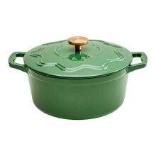 Judgeware Enamelled Cast Iron Green 26cm Casserole