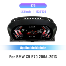 CARCLUSTER digitaalinen kojelautanäyttö BMW X5 E70 ja X6 E71 2006-2013, 10.25-12.3 tuumaa