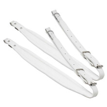 (White) PU Accordion Shoulder Straps Comfortable Accordion Belt Accordion Large Harness