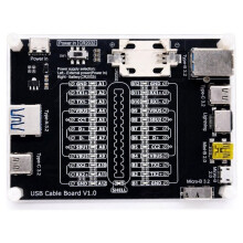 USB Cable Tester Board Data Cable Checker with LED Indicator for Charging TYPE-C Micro-B Type A Type B Data Cable Test