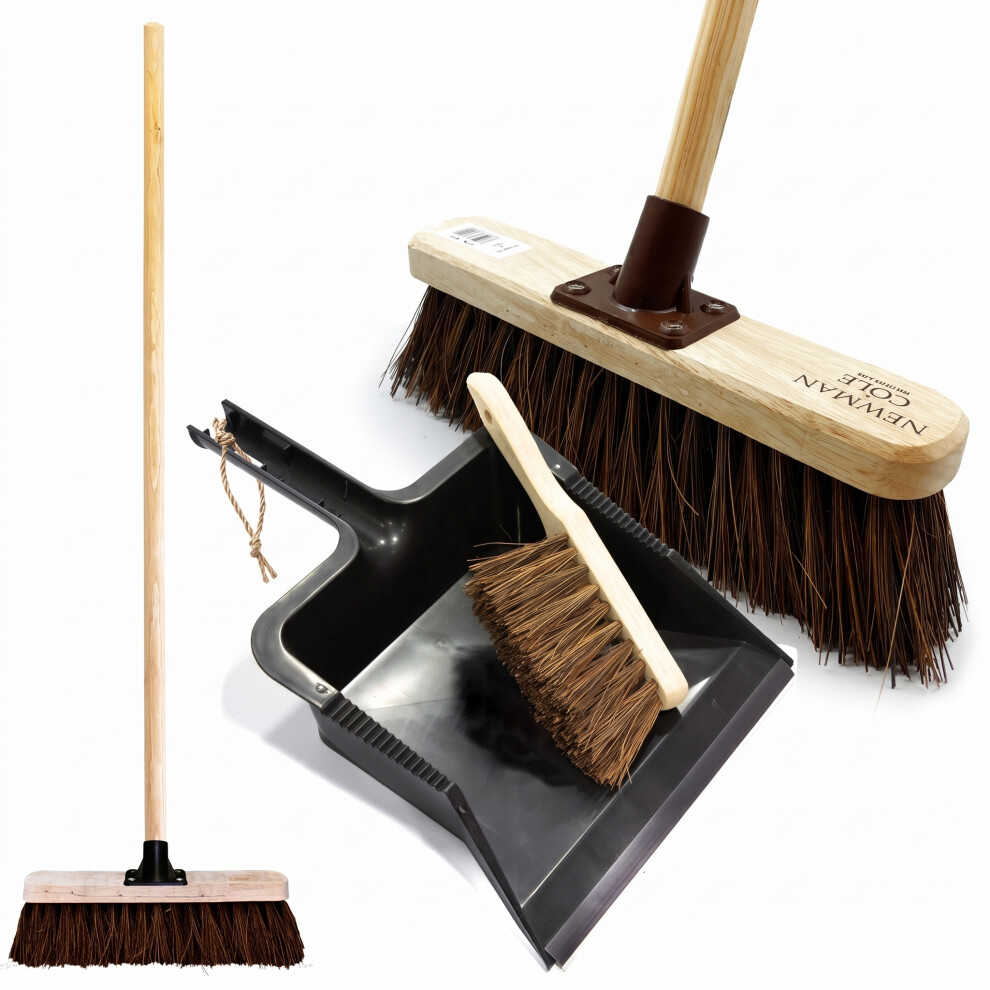 The Dustpan & Brush Store Dustpan Brush Broom Set Stiff Garden Sweep Brush - Image 2