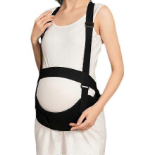(XXL, Black) Maternity Belt Pregnancy Belly Support Bands Pelvic Pressure Relieving Bands