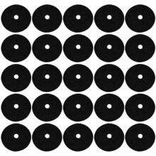 Holibanna 20 Pack Round Black Weed Barrier Fabric Mats for Fruit Trees Moisture Retention Garden Farmland Weed Control 12 Inch