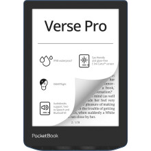 PocketBook Verse Pro E-Reader Waterproof | Eye-friendly 6'' E-Ink Carta HD Touchscreen | Audio-Book & E-Book Reader | Text-To-Speech Function | SMA