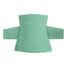 (XXL, Green) Postpartum Belly Belt Adjustable Waist Trainer for Women, Breathable Postnatal Body Shaper Support Band