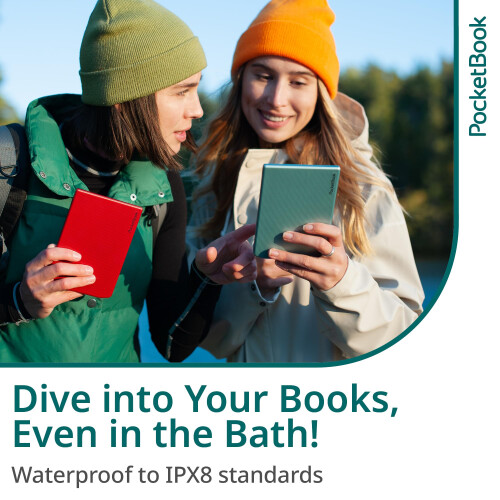 PocketBook Verse Pro E-Reader Waterproof | Eye-friendly 6'' E-Ink Carta HD Touchscreen | Audio-Book & E-Book Reader | Text-To-Speech Function | SMA 1