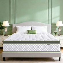 Laccard 3FT Single Mattress, 10" Hybrid Memory Foam Pocket Sprung Mattress