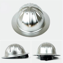 Schutzhelm aus Aluminiumlegierung, breite Krempe, leicht und hochfest, für Bauwesen, Eisenbahn, Metallurgie, Bergbau.