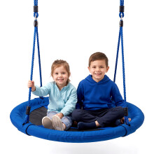The Magic Toy Shop Giant Nest Rope Swing Padded Fabric Crows Spider Web Net Outdoor Garden Seat