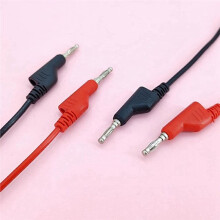 Multimeter Test Lead Kit: Alligator Clips, Banana Plugs, Power Supply Connectors for Multimeters & Electrical Testing