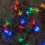 Premier 11.8m 80 LED Retro Petal Christmas String Lights in Multi-Coloured 2