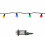 Premier 11.8m 80 LED Retro Petal Christmas String Lights in Multi-Coloured 10